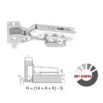 AFTS6190_1 | Securadeal Roco 110 Degree Soft Closing 4 Hole Base Plated Cupboard Hinge Premium Hardware from Roco Just R 14 Shop Now at Securadeal
