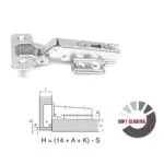 AFTS6190_1_a9fdfe78-58d8-410c-a6fb-93012200ff13 | Securadeal Roco 110 Degree Soft Closing 4 Hole Base Plated Cupboard Hinge 5 Pack Premium Home Accessories from Roco