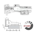 AFTS6199_1 | Securadeal Roco 110 Degree Soft Closing 4 Hole Base Plated Cupboard Hinge 9mm Premium Hardware from Roco Just R 16 Shop Now at Securadeal