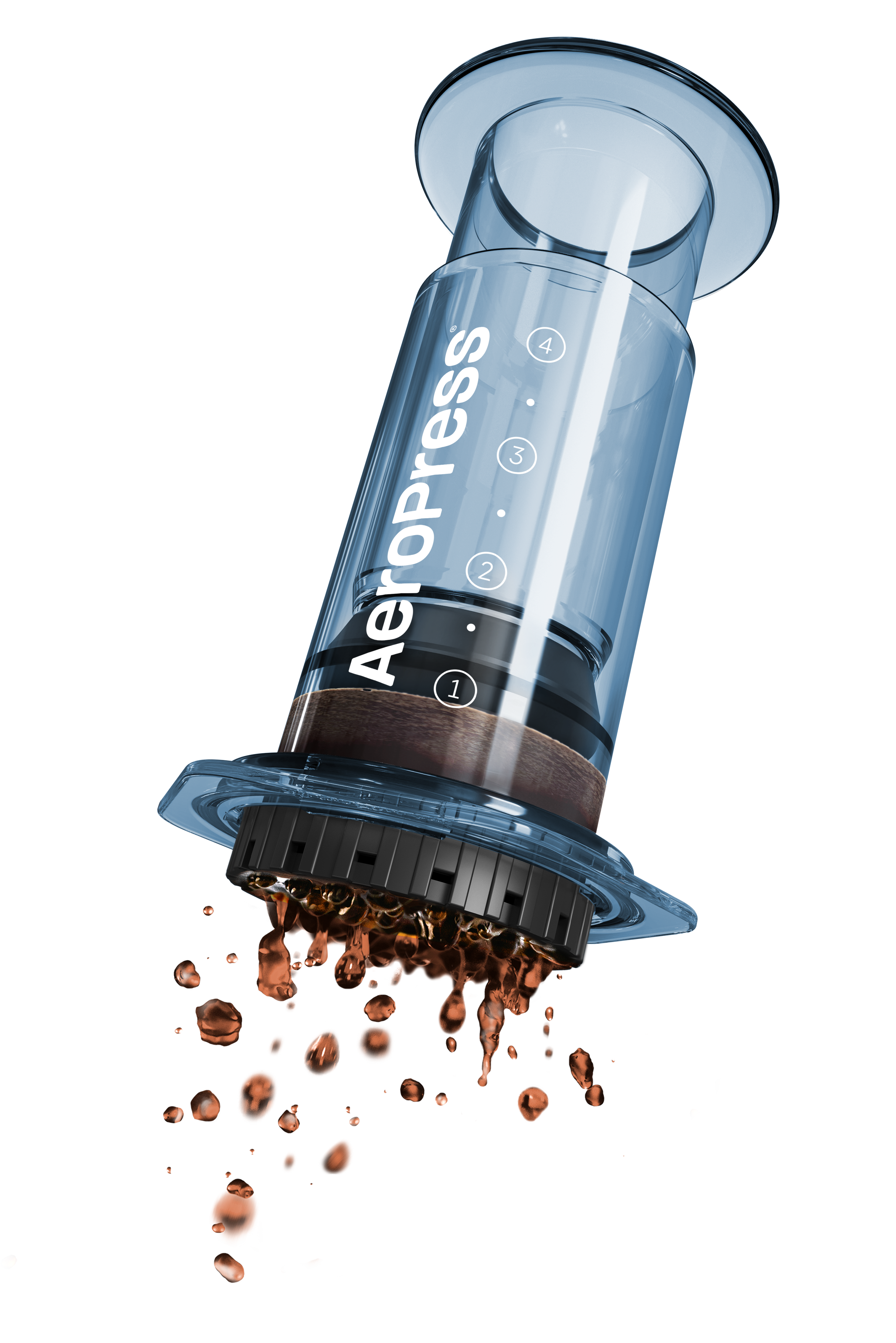 APoriginalCLEAR_tintedcolorvarations_20240104blue AEROPRESS Clear Blue Coffee Press - Premium Coffee Machine & Filters from AeroPress - Just R 1250! Shop now at Securadeal