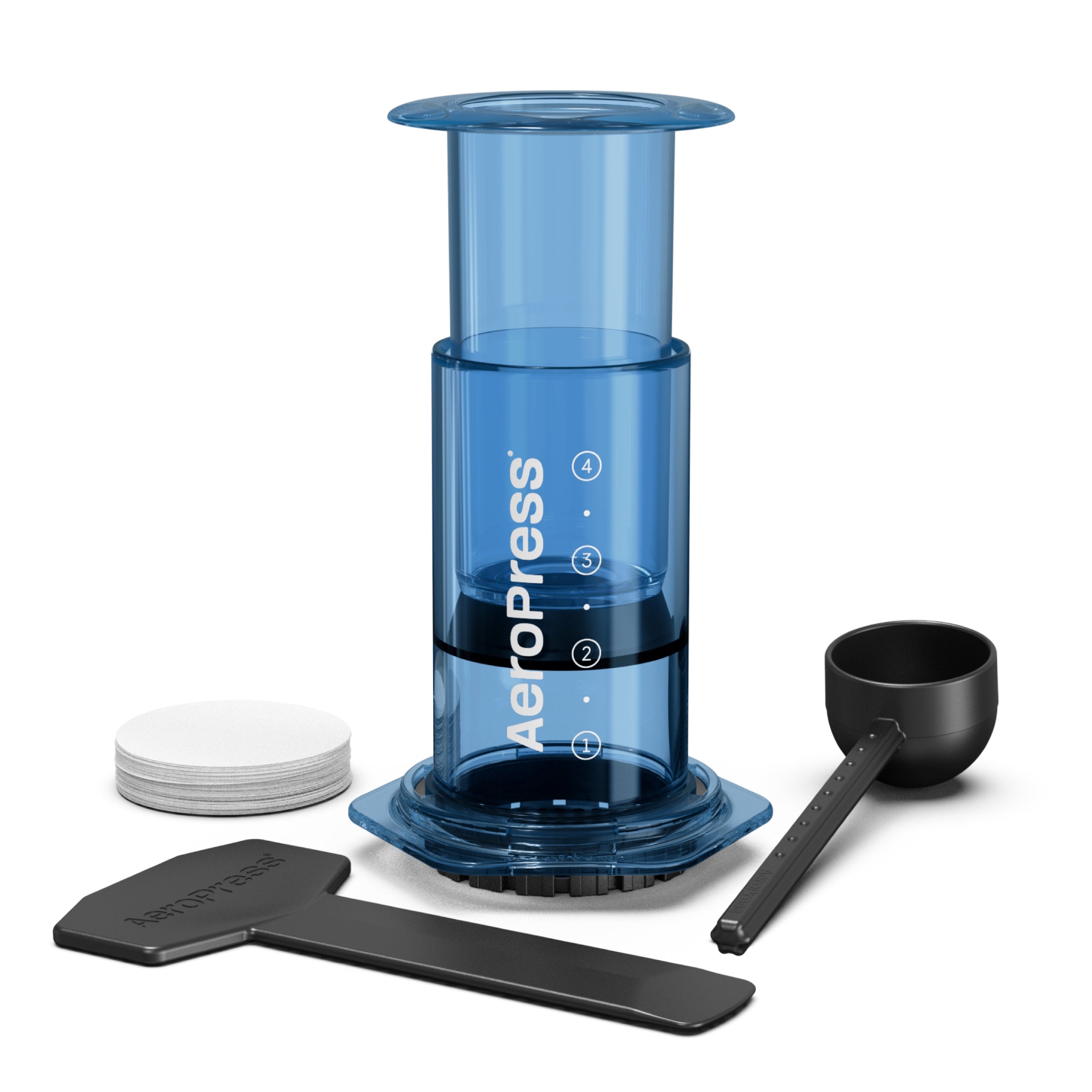 Aeropress_Clear_HSNheroimages_20240201_A_blue-2 AEROPRESS Clear Blue Coffee Press - Premium Coffee Machine & Filters from AeroPress - Just R 1250! Shop now at Securadeal