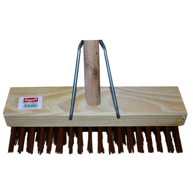 RIGGER Gutter Broom 380mm PVC Bracket Wooden Handle - Premium Brooms from Rigger - Just R 142.57! Shop now at Securadeal