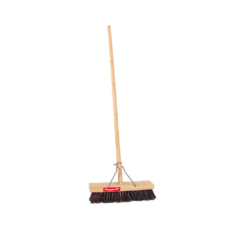 RIGGER Gutter Broom 300mm PVC Bracket Wooden Handle - Premium Brooms from Rigger - Just R 88! Shop now at Securadeal