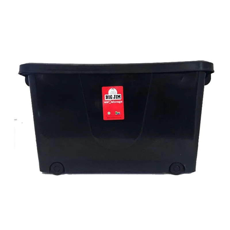 B30037 | Securadeal Big Jim 32lt Storage Bin on Wheels Black Premium Storage Workshop from Big Jim