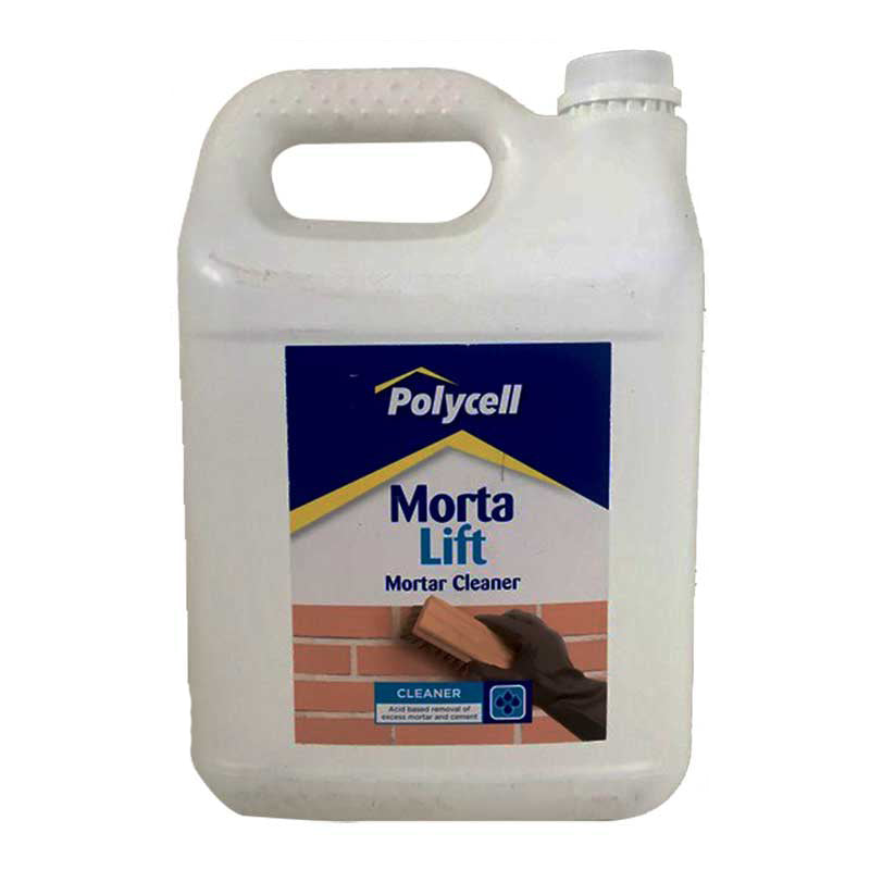 POLYCELL Morta Lift Mortar And Cement Remover and Cleaner 5 Litre - Premium Hardware from POLYCELL - Just R 420.46! Shop now at Securadeal