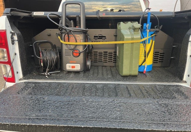 BBPIC8 - Securadeal BAKKIE BUDDY Premium Loading Bay Separator & Organizer Black Powder Coated 1420mm - Premium Vehicle Storage from BAKKIE BUDDY - Just R 2695! Shop now at Securadeal