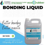 Bonding RCM | Securadeal Ad for Bonding Liquid a 5l Gray Bottle with Blue Label Logos and the Slogan better Bonding Better Results