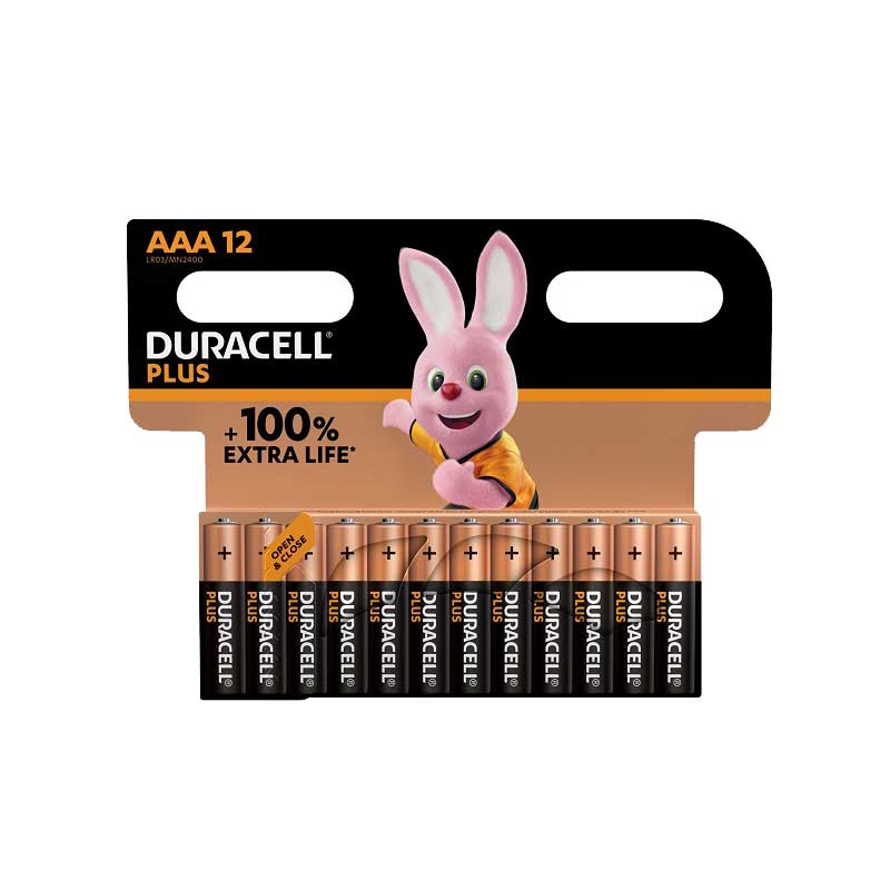 C10279 DURACELL Plus Battery AAA ( Pack of 12 ) - Premium Battery from Duracell - Just R 225.79! Shop now at Securadeal