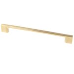 Roco Neptune Aluminium Cupboard Handle Brushed Brass 192mm   Premium Handles from Roco