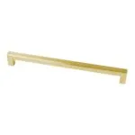 Roco Cupboard Handle Bar Hollow Square Brushed Brass 160mm   Premium Handles from Roco