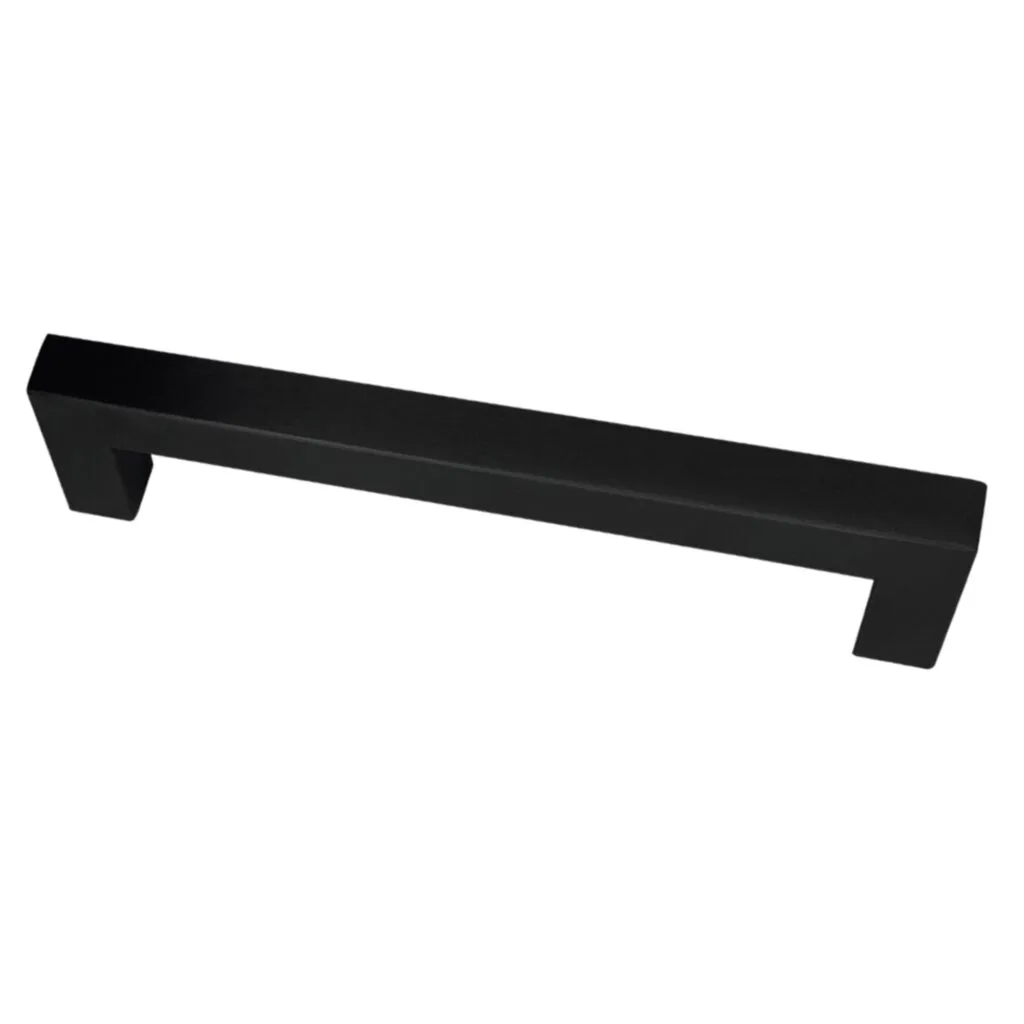 Roco Cupboard Handle Bar Hollow Square Matt Black 128mm   Premium Handles from Roco