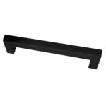 Roco Cupboard Handle Bar Hollow Square Matt Black 128mm   Premium Handles from Roco