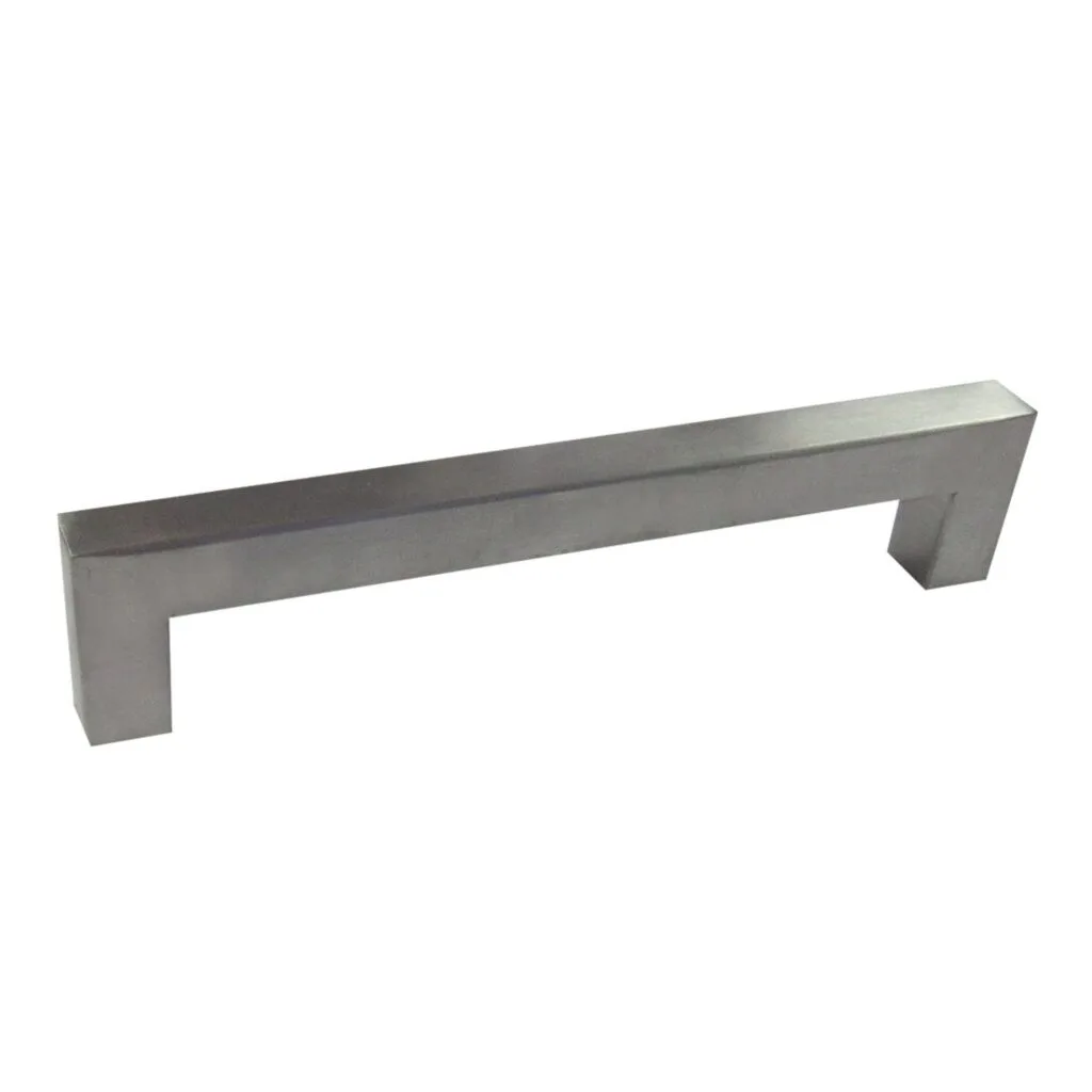 Roco Cupboard Handle Bar Hollow Square Stainless Steel 128mm X 12mm   Premium Handles from Roco