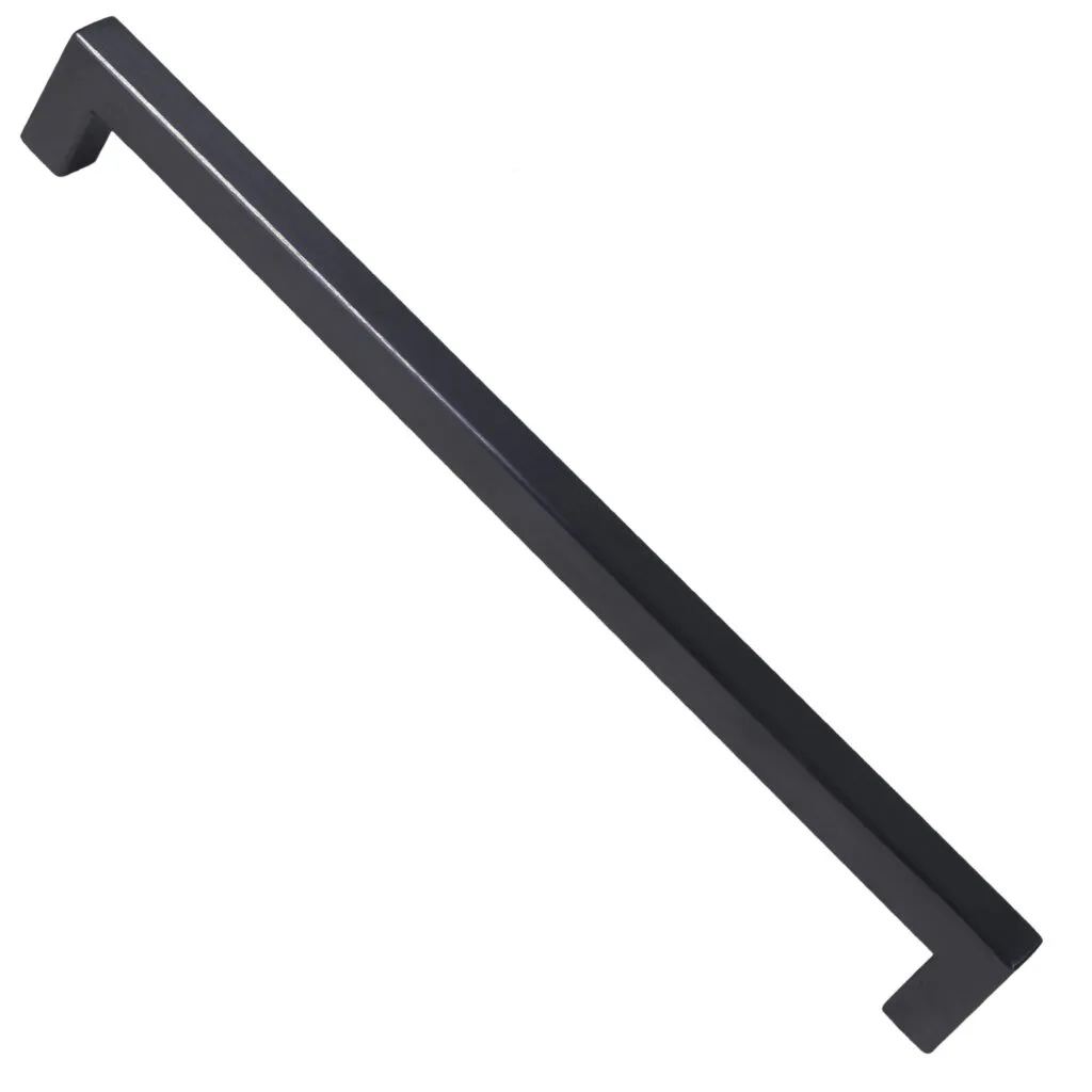 Roco Cupboard Handle Bar Hollow Square Matt Black 192mm   Premium Handles from Roco