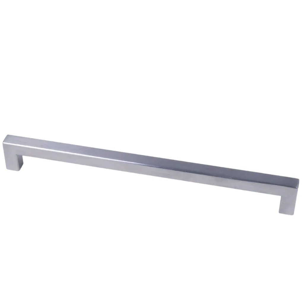 Roco Cupboard Handle Bar Hollow Square Stainless Steel 288mm X 12mm   Premium Handles from Roco