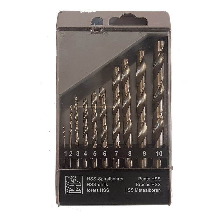 JAVELIN Drill Bit Set Hss 10 Pice Plastic Case - Premium Hardware from Javelin - Just R 143! Shop now at Securadeal
