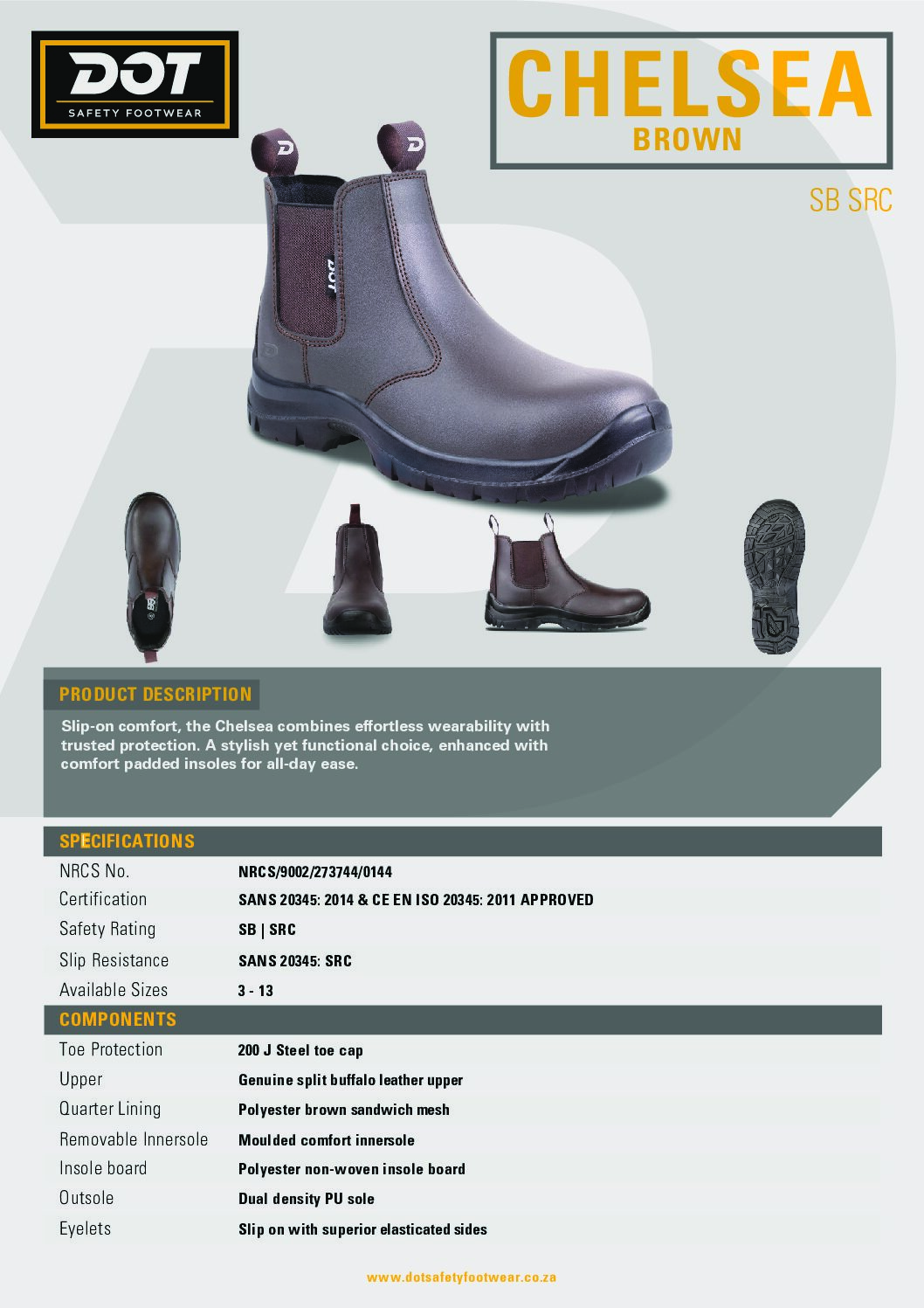 DOT-Chelsea-Brown-Spec-Sheet | Securadeal