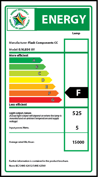 E-XLED5_5W | Securadeal FLASH High-Efficiency 5W LED GU10 Lamp 38D (10 Pack) - Premium Light Bulbs from FLASH - Just R 205! Shop now at Securadeal