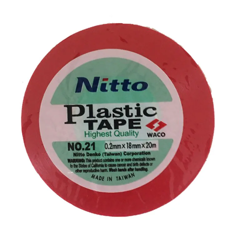 NITTO Insulation Tape Red 20m - Premium Tape from NITTO - Just R 32! Shop now at Securadeal