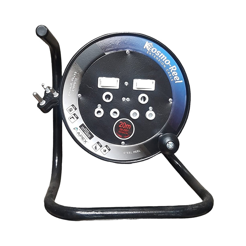 KOSMO-REEL Steel Extension Reel 2 X 16A 20m x 1.5mm - Premium Hardware from Kosmo-Reel - Just R 929! Shop now at Securadeal