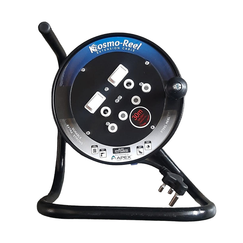 KOSMO-REEL Steel Extension Reel 2 X 16A 30m x 1.5mm - Premium Hardware from Kosmo-Reel - Just R 1175! Shop now at Securadeal