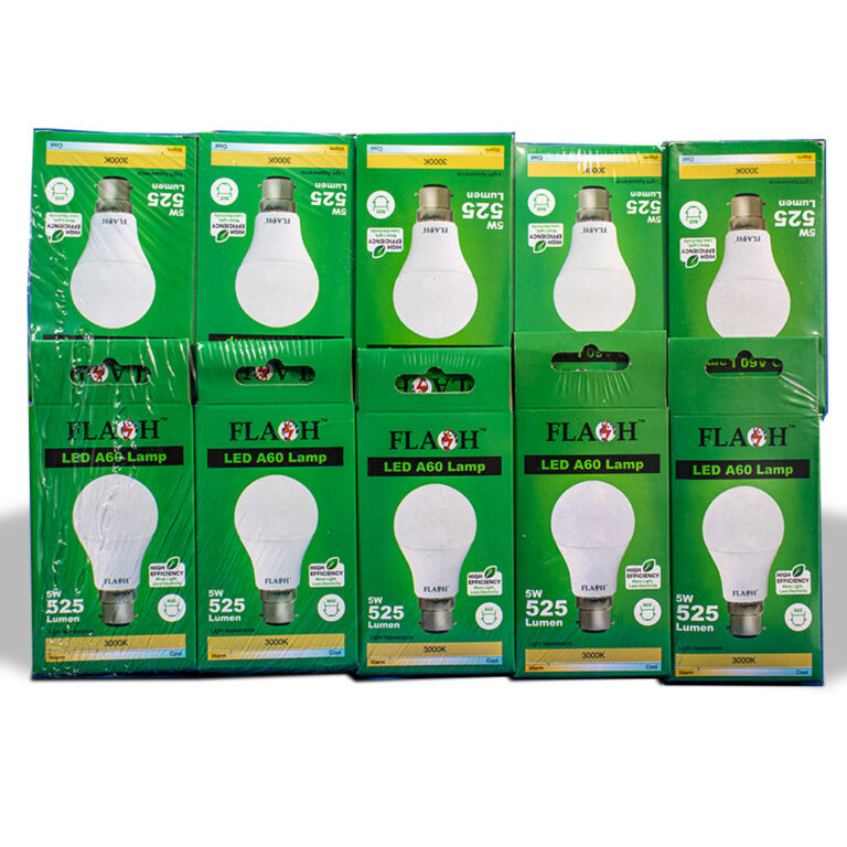 FLASH LED High Efficiency, All Purpose Light Bulb 5W A60 Lamp B22 (10 pack) - Premium Light Bulbs from FLASH - Just R 194! Shop now at Securadeal