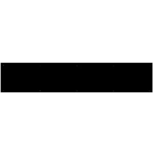 ROCO Economic Kick Plate Black 150mm x 4m - Premium Hardware from ROCO - Just R 514! Shop now at Securadeal