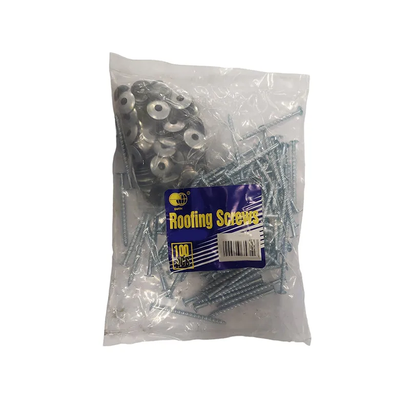 F20531-5_0c8aa8ed-4b51-4797-b221-91f36592d28b | Securadeal Earth Roofing Screws combwasher Corrulock 90mm Box of 100 Premium Hardware from Earth Just R 94 Shop Now at Securadeal