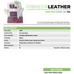 Pioneer Safety Candy Stripe Chrome Leather Multi Purpose Gloves G005   Premium Gloves from Pioneer Safety