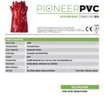 G015PVCMediumWeight | Securadeal Pioneer Safety Pvc Coated Red Gloves Elbow Length G015 Premium Safety Ppe from Pioneer Safety