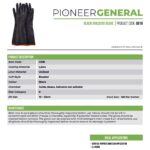Pioneer Safety Latex Black Rubber Builders Glove G018   Premium Gloves from Pioneer Safety   Just R 21 Shop Now at Securadeal