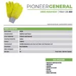 Pioneer Safety Yellow Comarex Crinkle Knit Wrist Glove Fully Dip Large G032   Premium Safety Ppe from Pioneer Safety