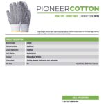 Pioneer Safety Cotton Pvc Polka Double Sided Gloves Enhanced Grip G034   Premium Gloves from Pioneer Safety   Just R 14 Shop Now at Securadeal