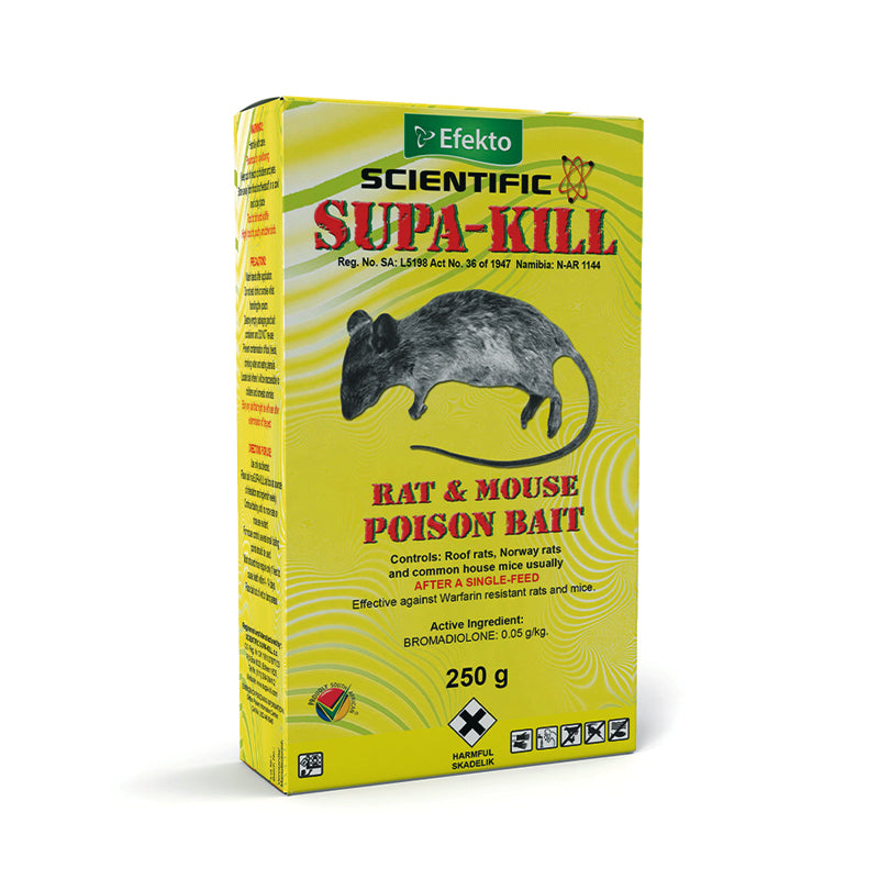 G20011-1 | Securadeal EFEKTO Supa-Kill Rat & Mouse Poison Bait 250g - Premium Rat Poison from Efecto - Just R 89! Shop now at Securadeal