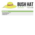 H013ReflBushHat_page-0001 | Securadeal Pioneer Safety Bush Hat High Visibility with Reflective Tape Lime Premium Clothing from Pioneer Safety Just R 111 Shop Now at Securadeal