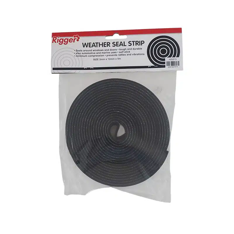 H20213 | Securadeal Weather Seal Tape 3mm X 12mm X 5 Mt Black Foam Premium Tape from Iron Man Just R 22 Shop Now at Securadeal