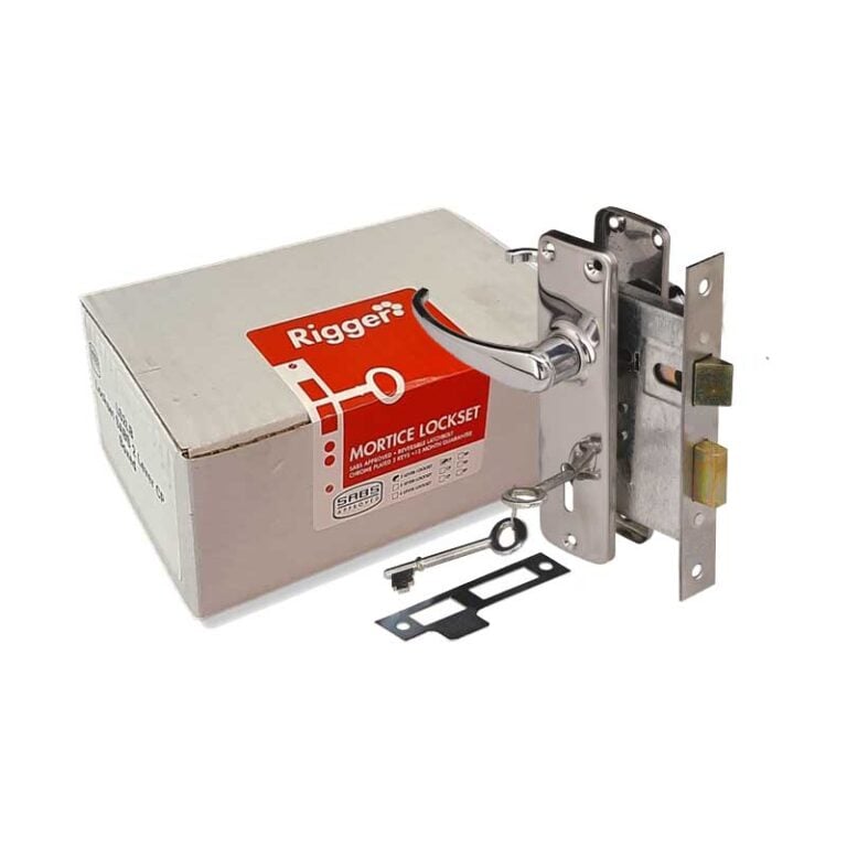 RIGGER Lockset Mortice 2 Lever Chrome Plated SABS In Box - Premium Lockset from Rigger - Just R 142! Shop now at Securadeal