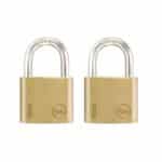 L10641 | Securadeal Yale Padlock Solid Brass 40mm Duo Pack Premium Locks from Yale