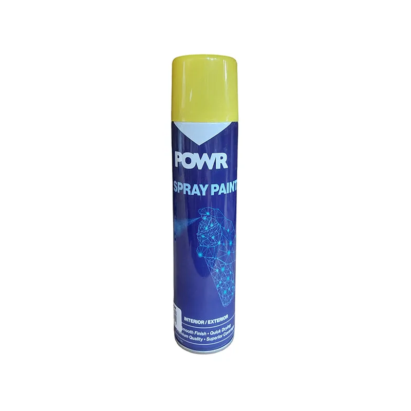 Powr Spray Paint Std 300ml Tin Yellow Canary   Premium Spray Paint from Powr   Just R 53 Shop Now at Securadeal