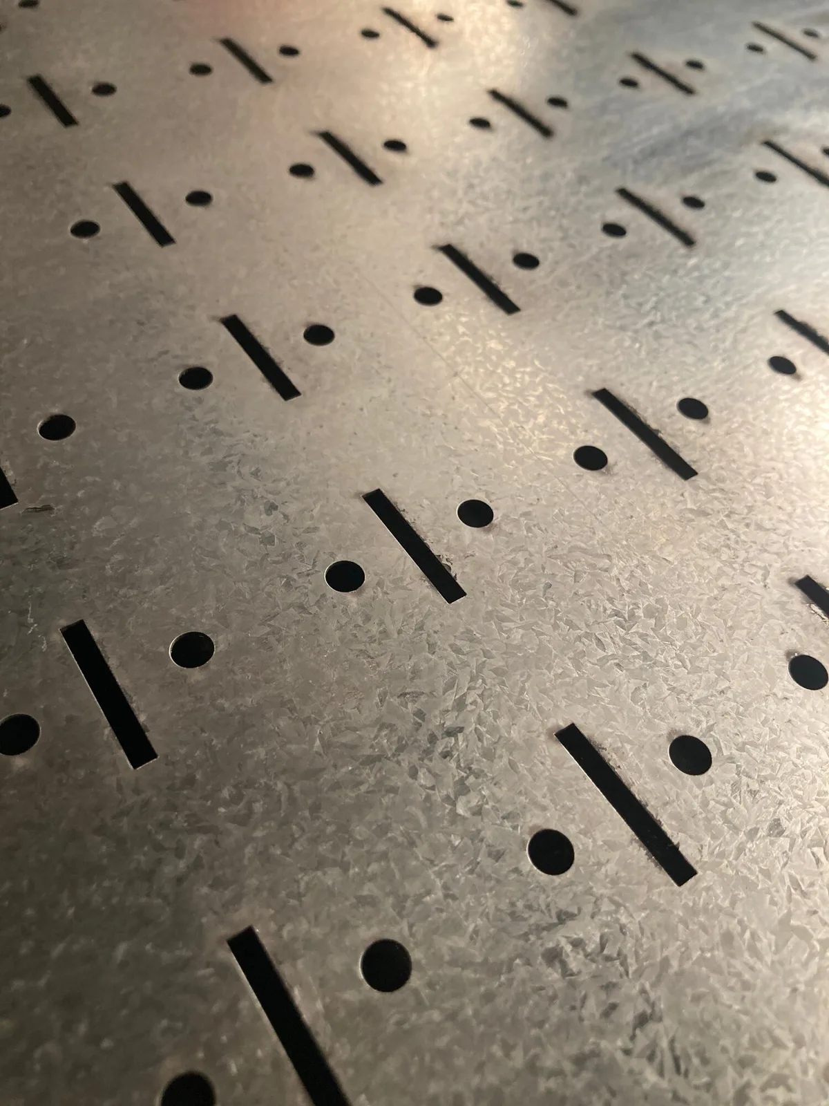 Clip fit Pre Galvanized Pegboard 1200mm X 500mm   Premium Storage  Workshop from Clip fit