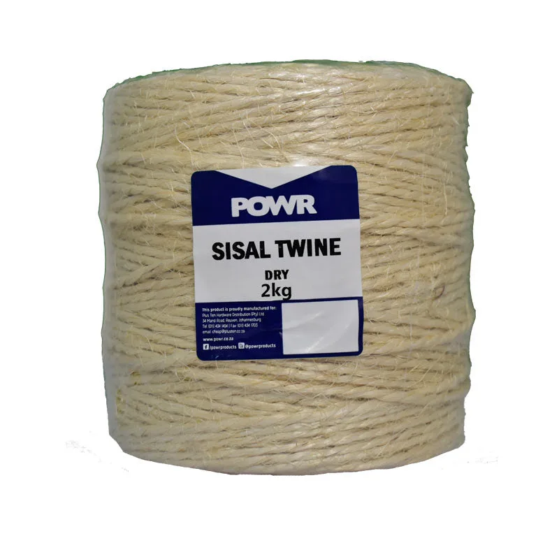 Powr Sisal Twine Single Ply 2kg   Premium Cords and Ropes from Powr   Just R 317 Shop Now at Securadeal