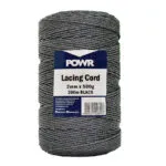 R10154 | Securadeal Powr Lacing Cord Black 2mm X 500g Premium Rope Twine from Powr