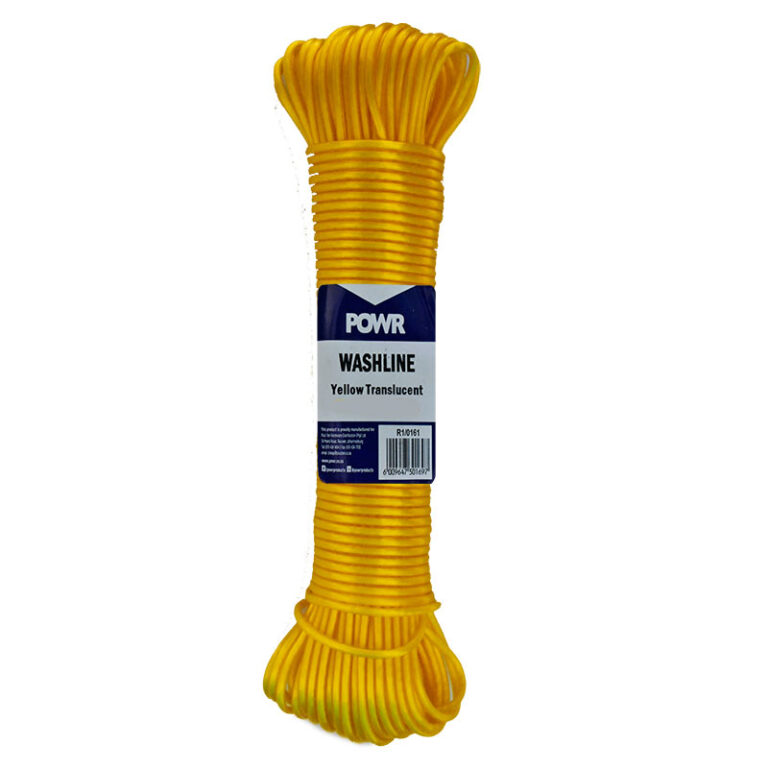 POWR Wash line Yellow Translucent 3mm x 30m - Premium Hardware from POWR - Just R 61! Shop now at Securadeal