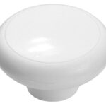 R40PLMWH | Securadeal Roco Plastic Mushroom Cupboard Knob White 40mm Premium Hardware from Roco Just R 14 Shop Now at Securadeal