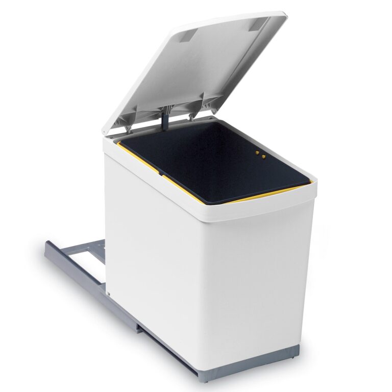 ROCO Pullout Bin On Runners White 15 Litre - Premium Hardware from ROCO - Just R 999! Shop now at Securadeal