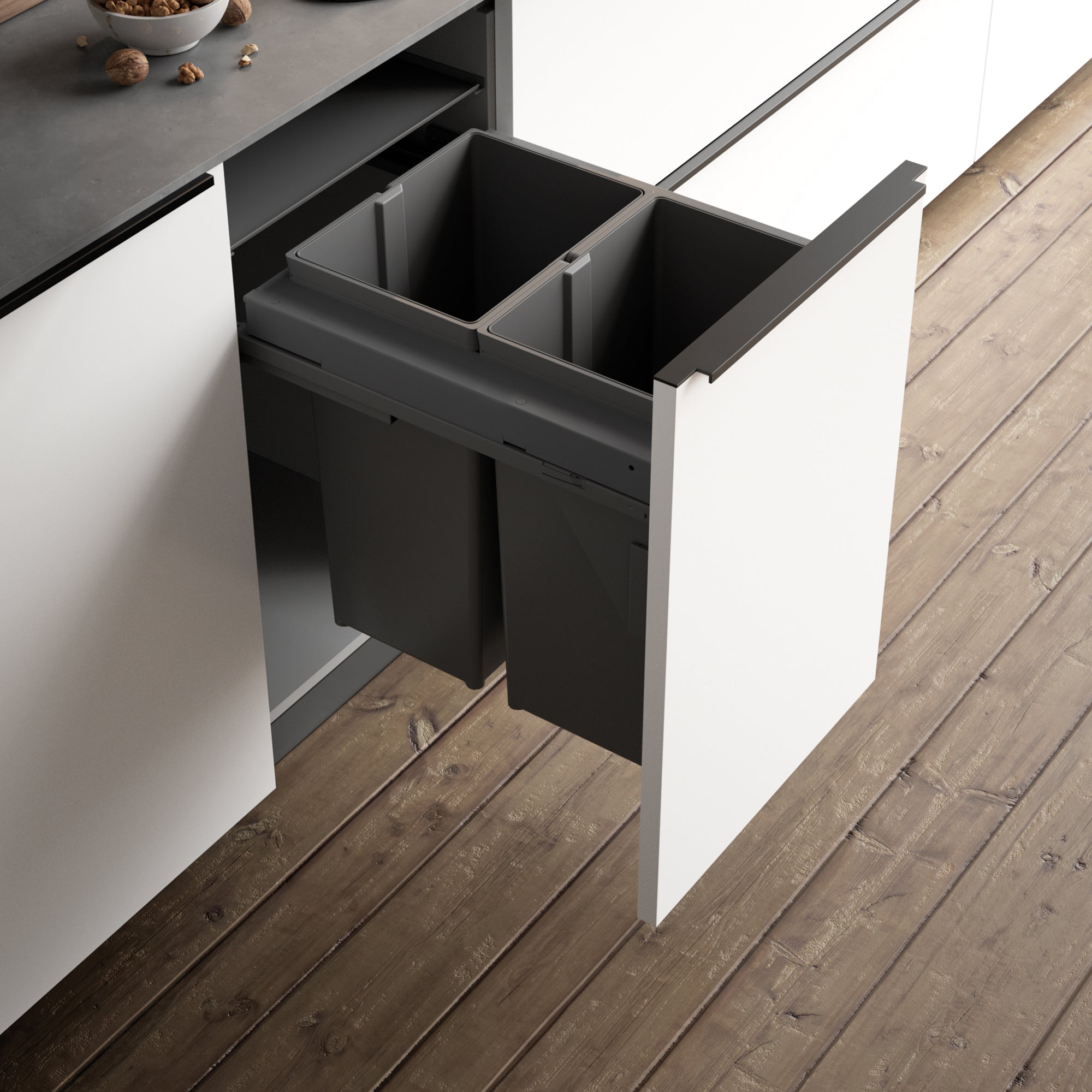 R6580EVN430A | Securadeal ROCO Pull Out Bin Evo Line Black - Premium Hardware from ROCO - Just R 6095! Shop now at Securadeal