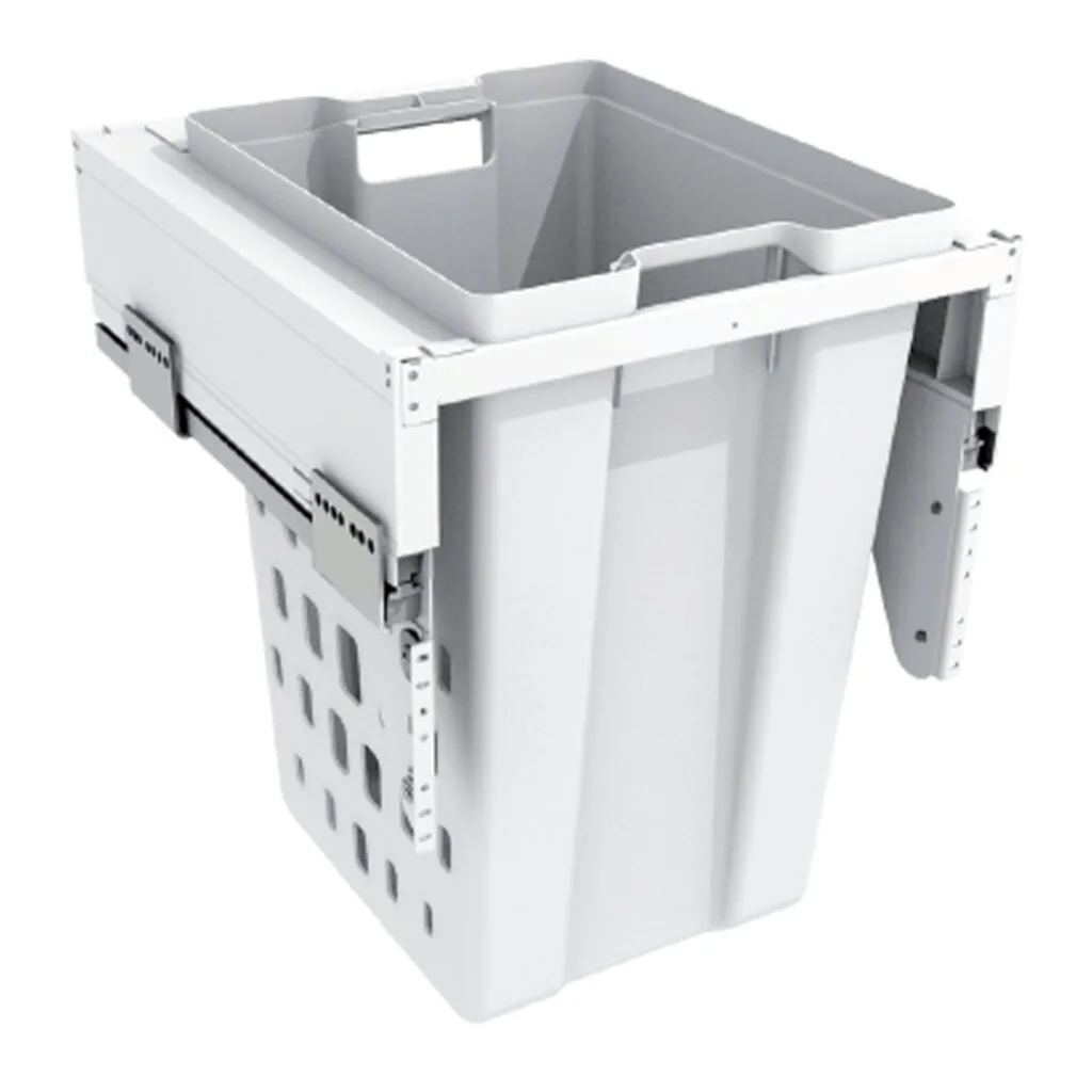 R6LAB1580PL45_4266f5f1-a972-4554-845a-ffd79198a5e0 | Securadeal Roco Pull out Laundry Bin 450mm Base White 50 Litre Premium Hardware from Roco Just R 5499 Shop Now at Securadeal