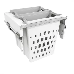 ROCO Pull Out Laundry Bin (600mm Base) White 80 Litre - Premium Hardware from ROCO - Just R 5750! Shop now at Securadeal