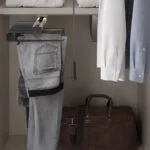 RA407A_1d4e39c7-814a-4fc5-b722-ada6e58d261e | Securadeal Roco Trouser Rack with Center Fix Aluminium Finish Premium Hanging Racks from Roco