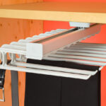 RA407A_a07e84ea-1982-4e46-b954-7ff4861b6e83 | Securadeal Roco Trouser Rack with Center Fix Aluminium Finish Premium Hardware from Roco Just R 3150 Shop Now at Securadeal